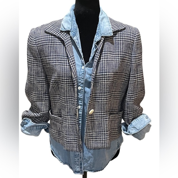 Carlisle Jackets & Blazers - Vintage Tweed Blue Blazer